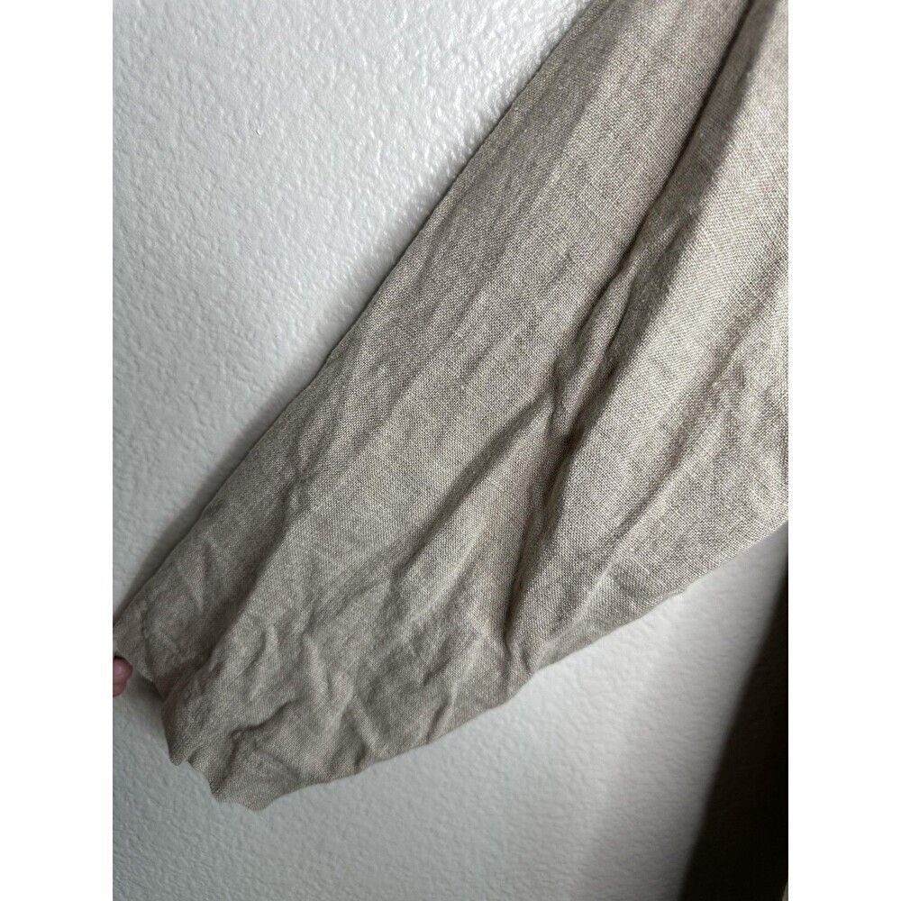 Classiques For Nordstrom Shirt Womens Medium Linen Button Front Pockets Top - Picture 4 of 6